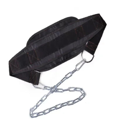 Thick Metal Chain Weight Lifting Dip Belt for Strength Training