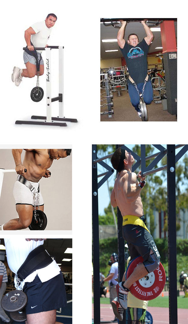Thick Metal Chain Weight Lifting Dip Belt for Strength Training