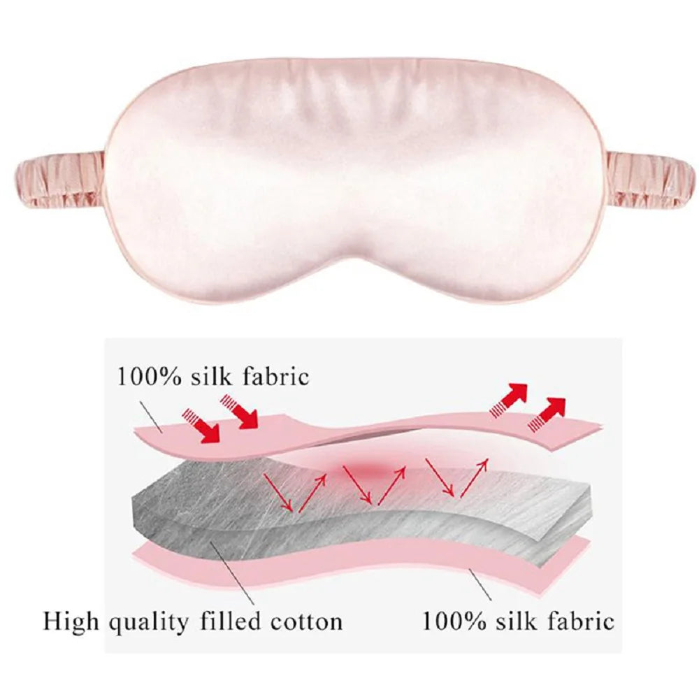 Imitated Silk Sleep Eye Mask Light Blocking Eyeshade
