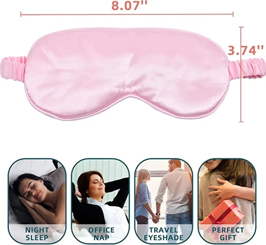 Imitated Silk Sleep Eye Mask Light Blocking Eyeshade