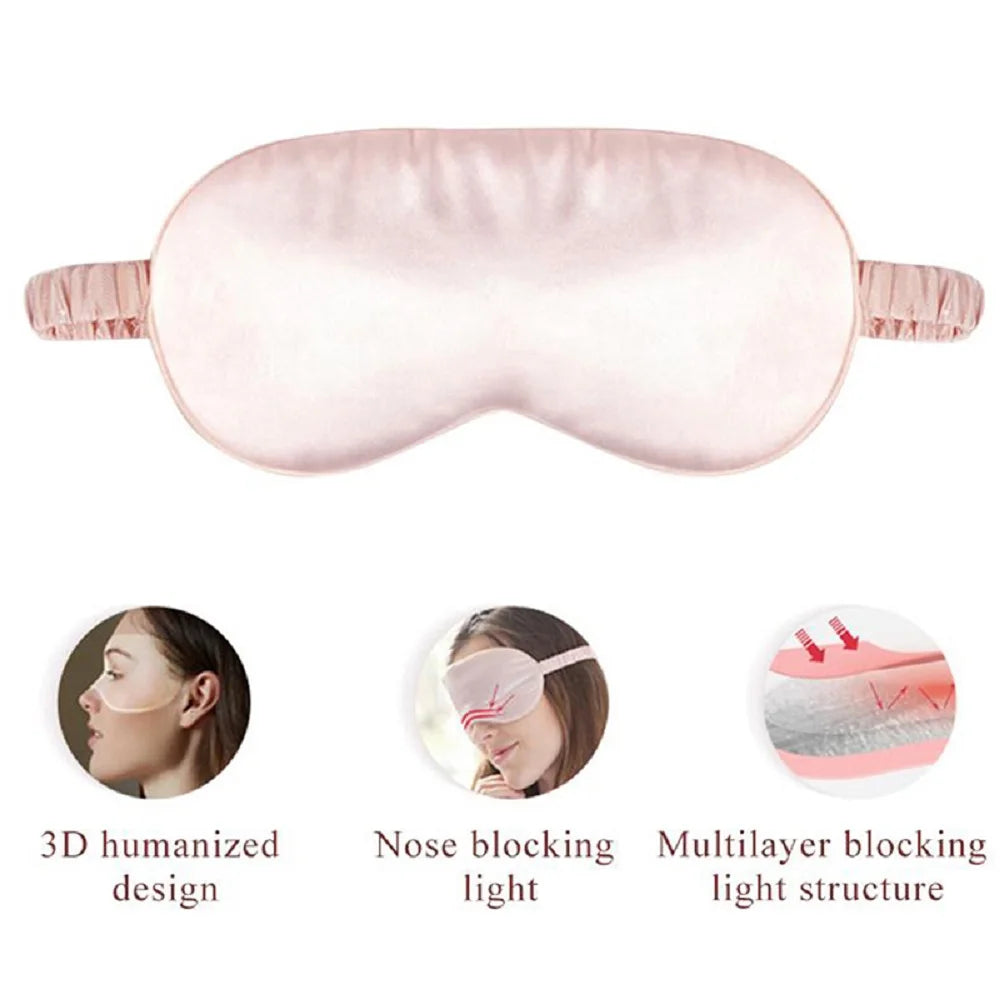 Imitated Silk Sleep Eye Mask Light Blocking Eyeshade
