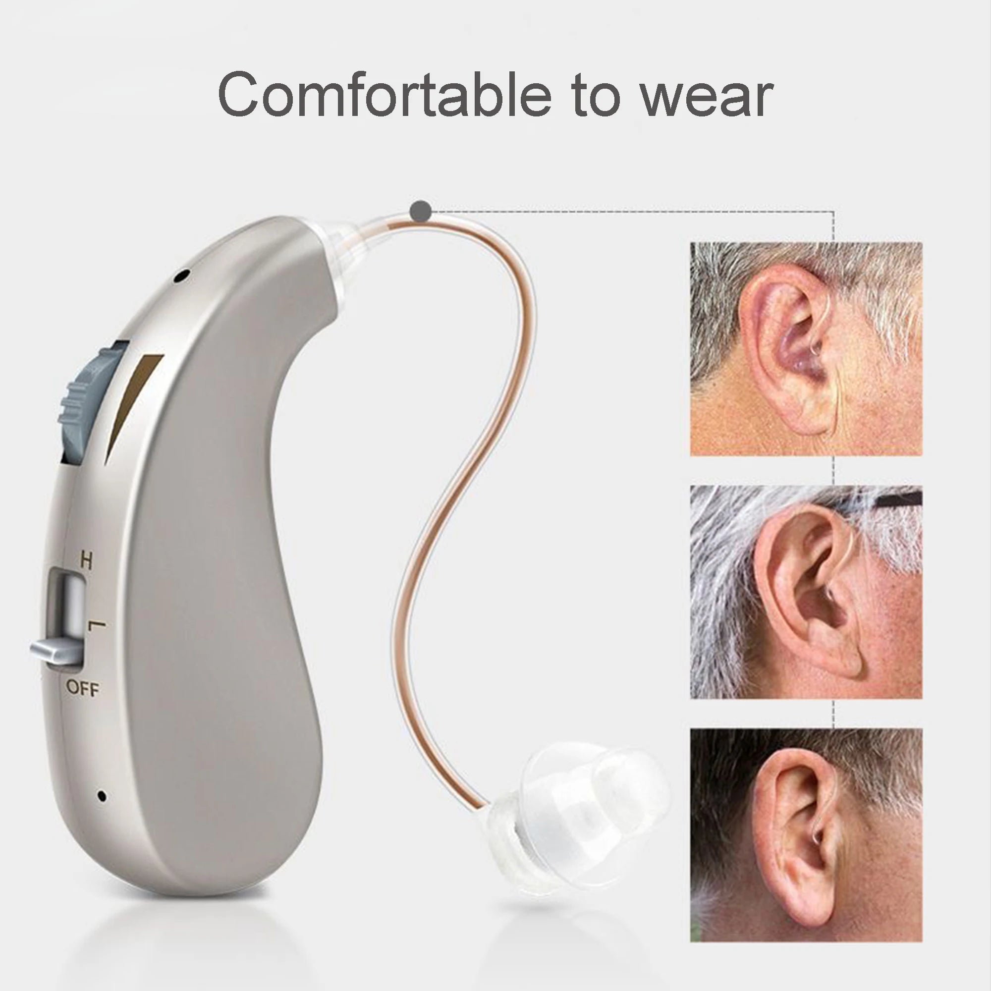 2024 Rechargeable Mini Hearing Aid with Adjustable Sound