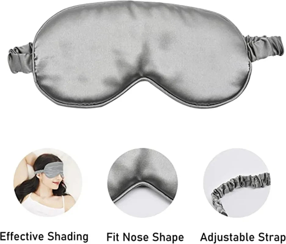 Imitated Silk Sleep Eye Mask Light Blocking Eyeshade