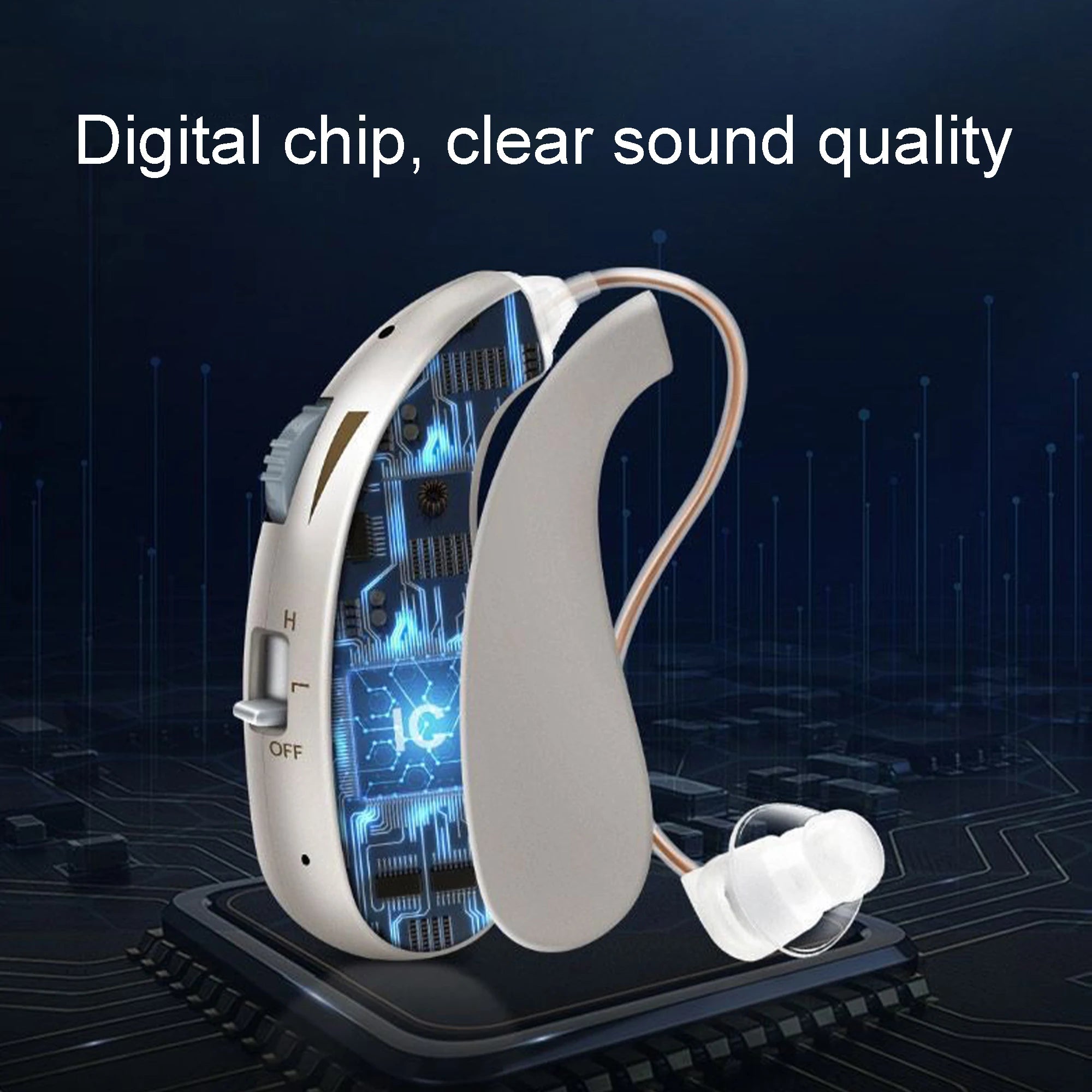 2024 Rechargeable Mini Hearing Aid with Adjustable Sound