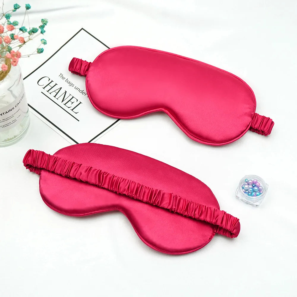 Imitated Silk Sleep Eye Mask Light Blocking Eyeshade