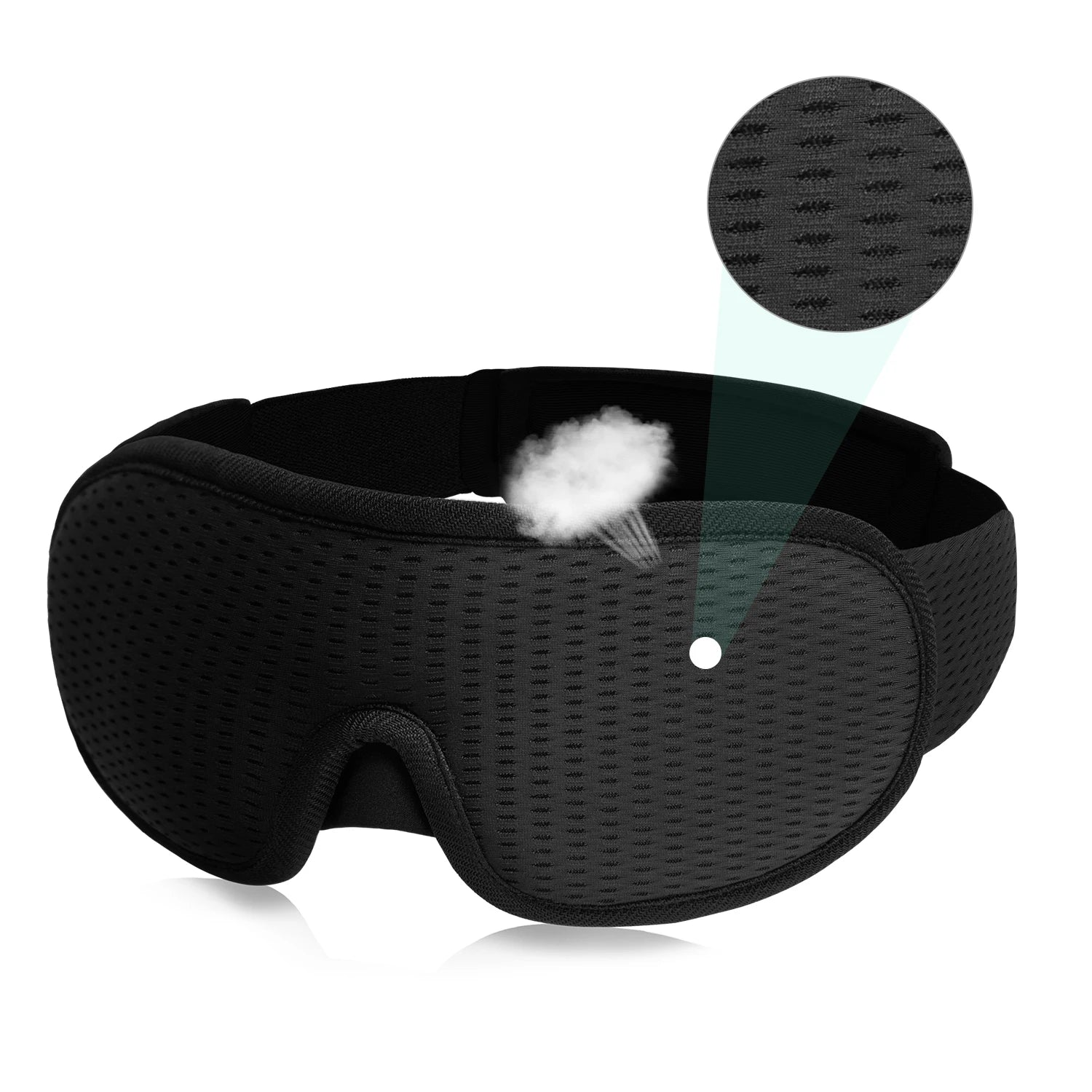 3D Padded Sleep Mask – Light-Blocking Eye Shade