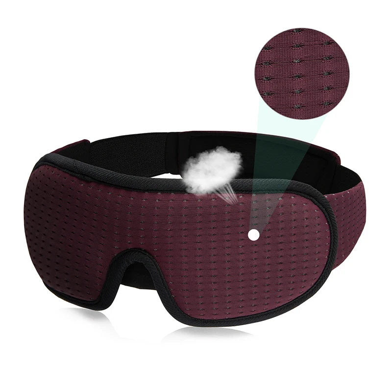 3D Padded Sleep Mask – Light-Blocking Eye Shade