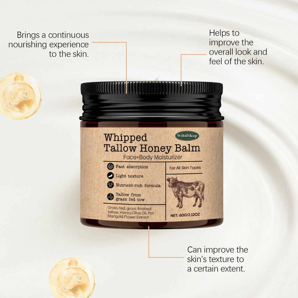 WoodSleep Beef Tallow Cream – Deep Moisturizer & Wrinkle Remover