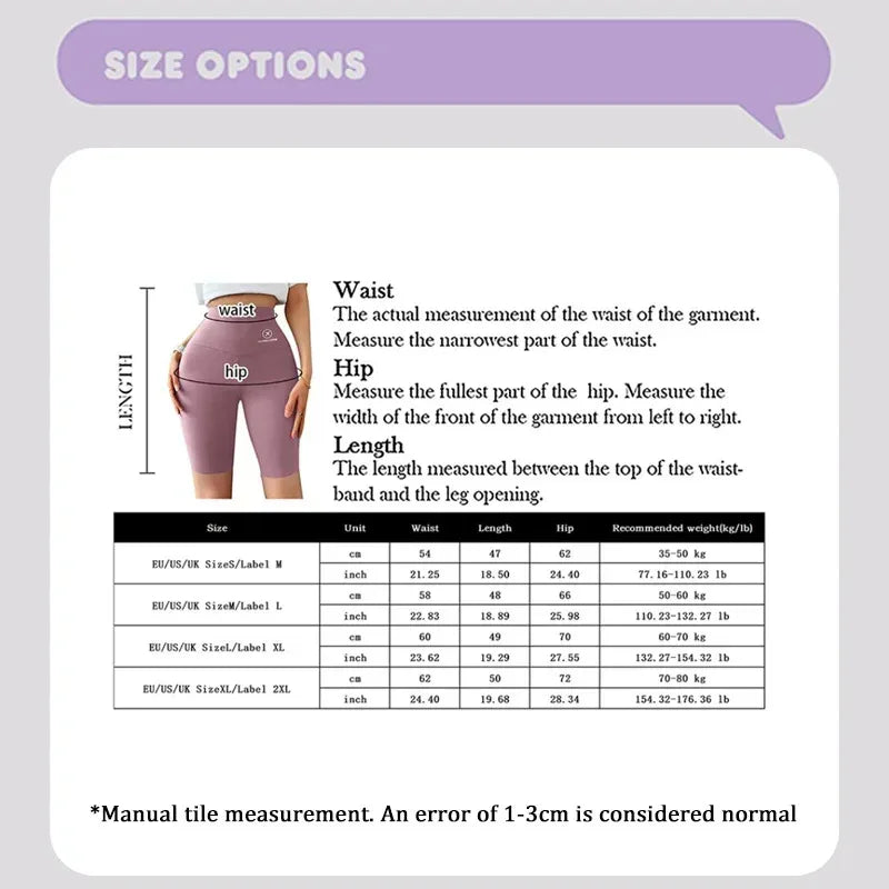 Women’s High Waist Sports Shorts for Gym, Yoga & Fitness