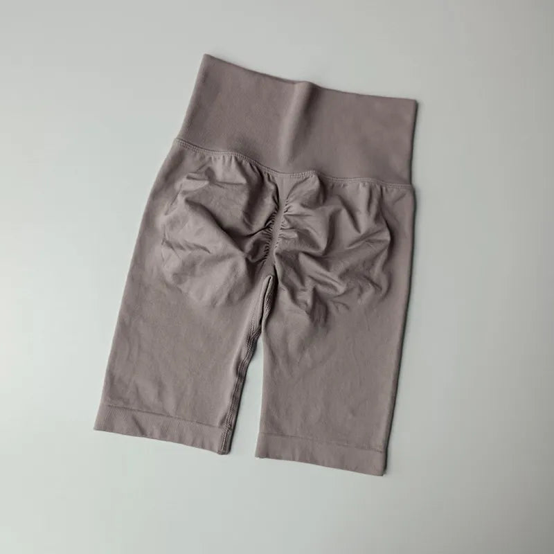 Women’s High-Waist Yoga Shorts – Hip Push-Up & Tummy Control