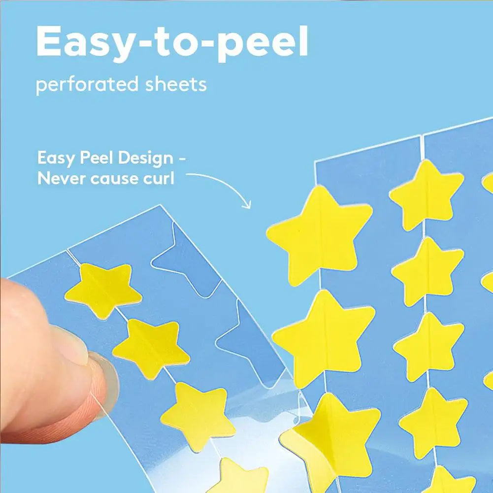 Colorful Star Pimple Patch – Invisible Acne Spot Stickers