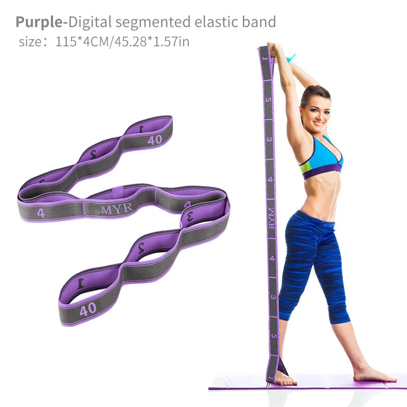 Yoga Stretch Strap with Loops – Flexibility & Ballet Band
