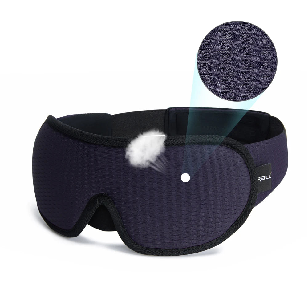 3D Padded Sleep Mask – Light-Blocking Eye Shade