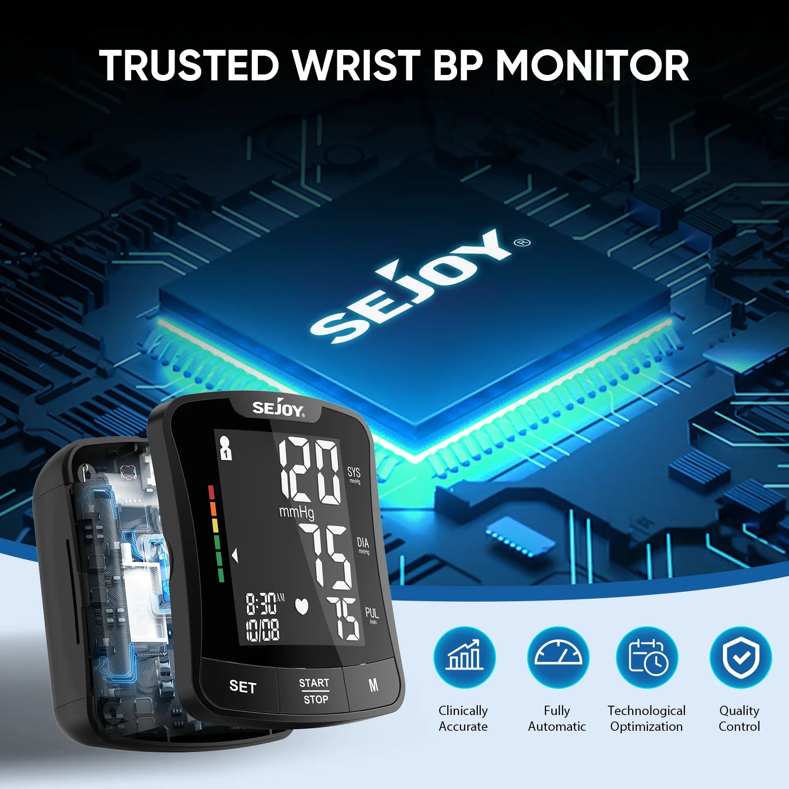 AICARE Automatic Upper Arm Digital Blood Pressure Monitor