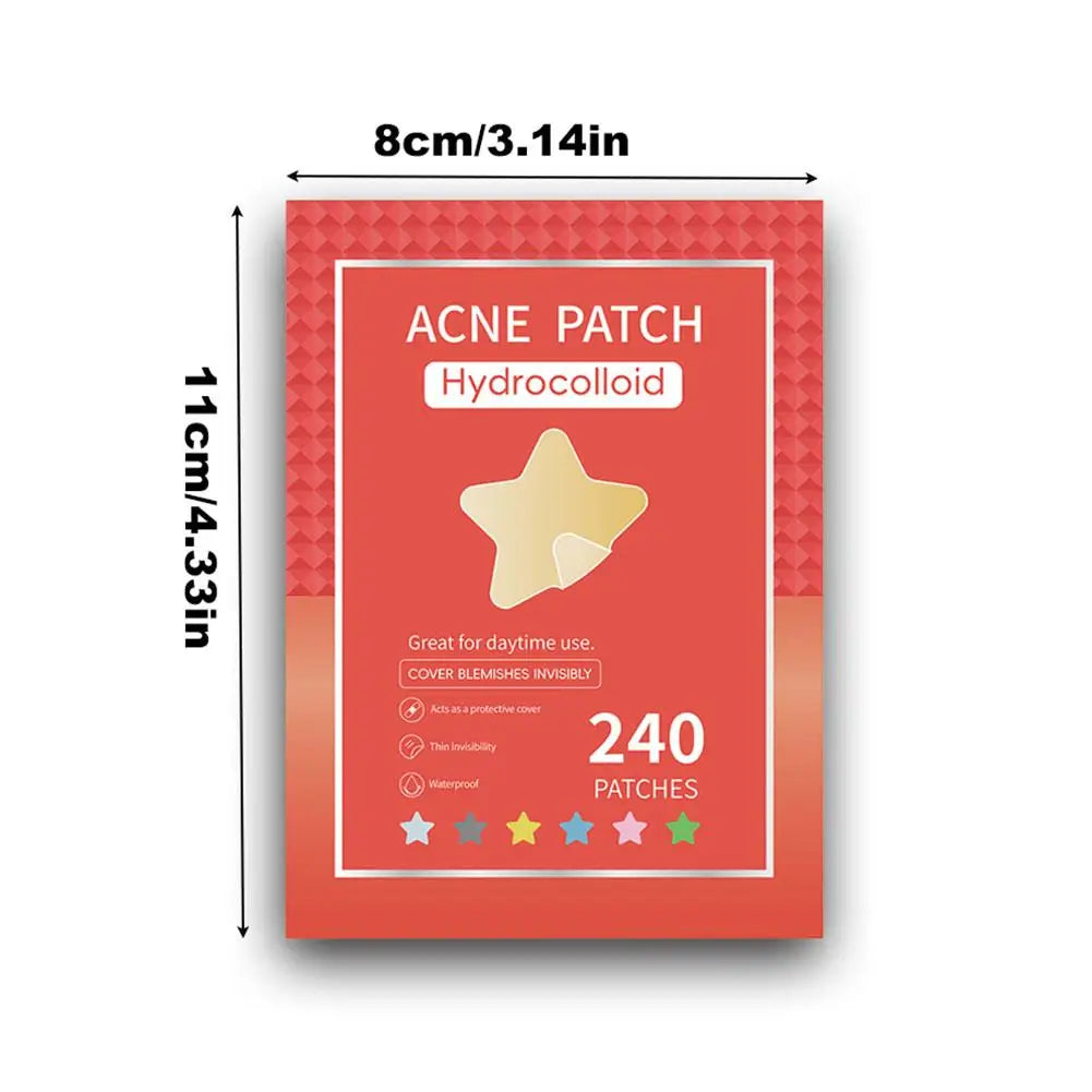 Colorful Star Pimple Patch – Invisible Acne Spot Stickers