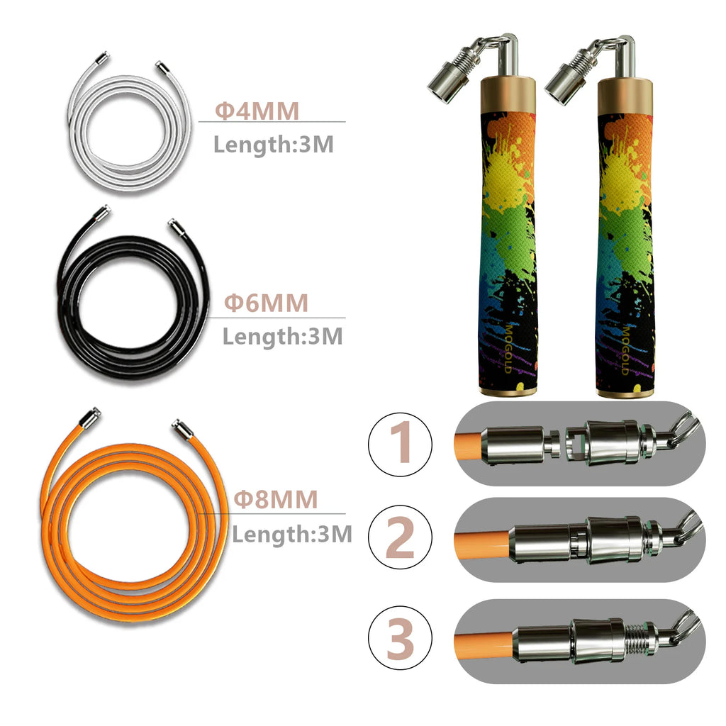 Adjustable Speed Jump Rope for Gym & CrossFit Training