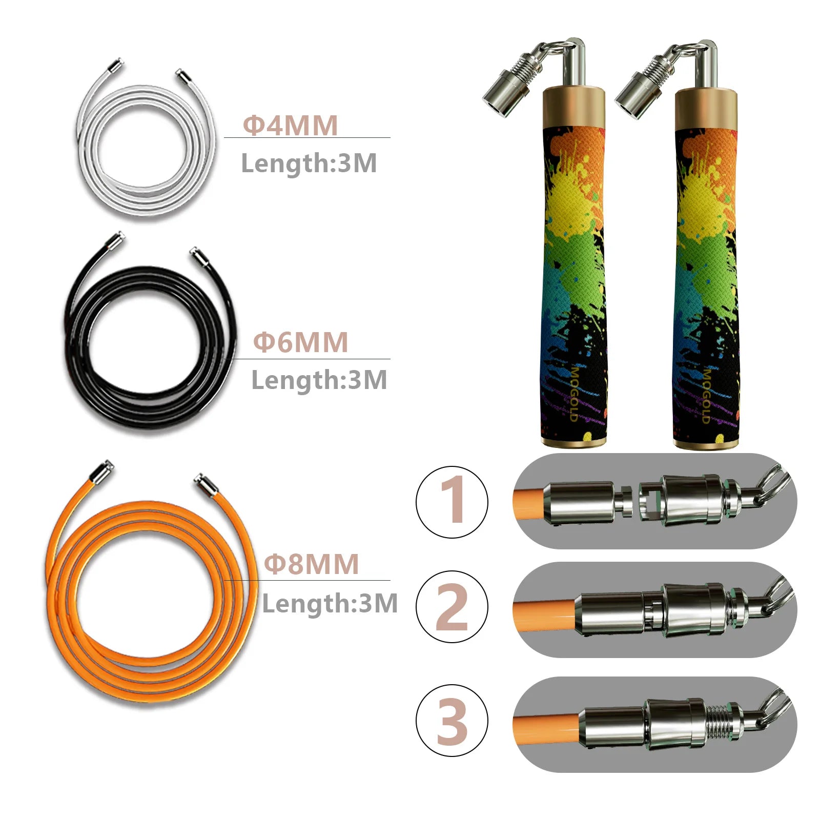 Adjustable Speed Jump Rope for Gym & CrossFit Training