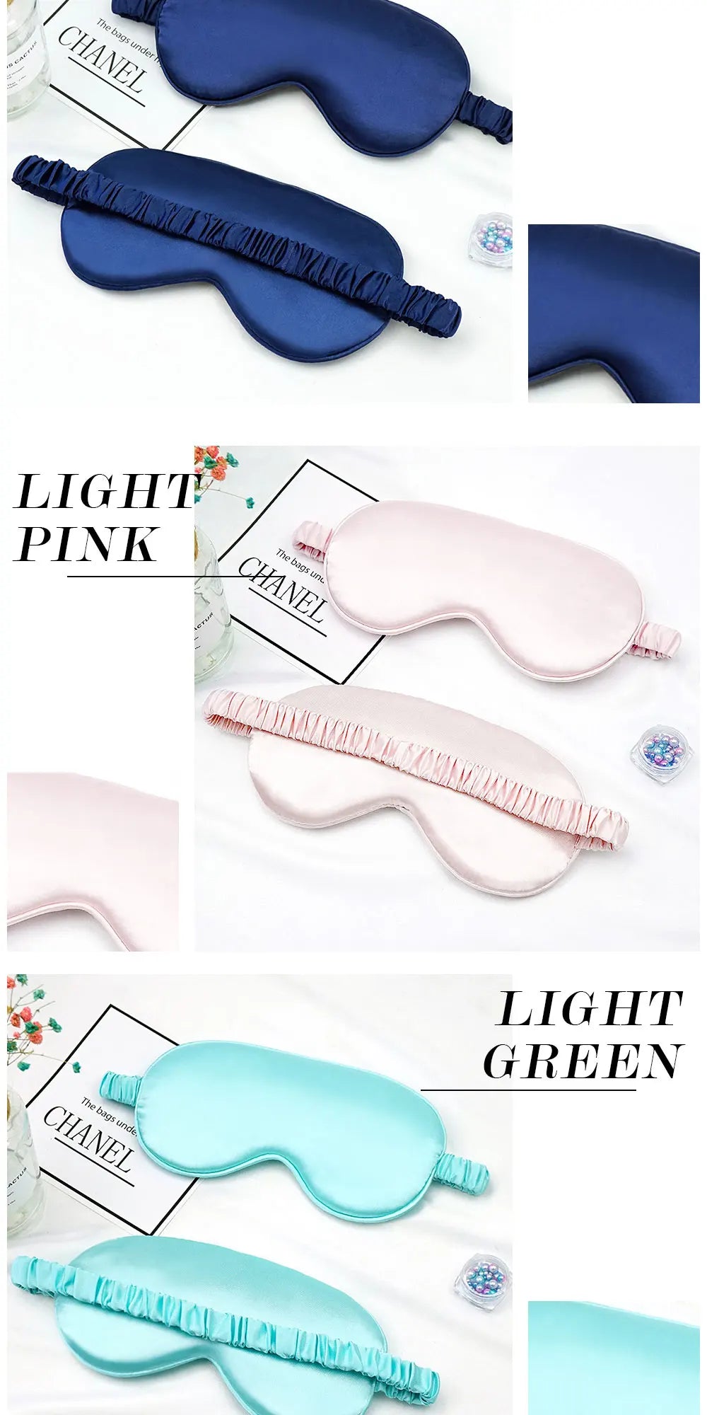 Imitated Silk Sleep Eye Mask Light Blocking Eyeshade