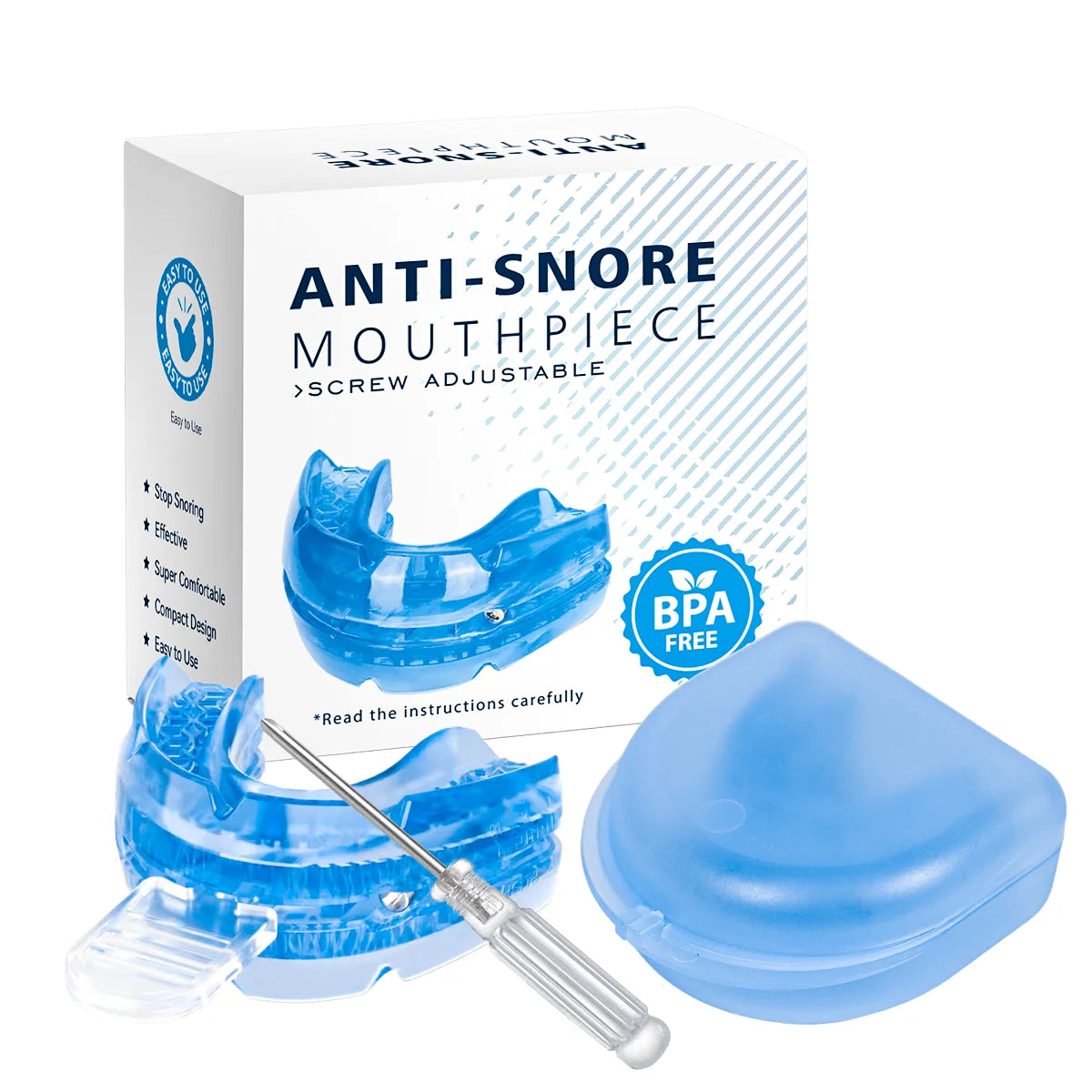 Adjustable Anti-Snoring Mouth Guard – Stop Snoring & Improve Sleep