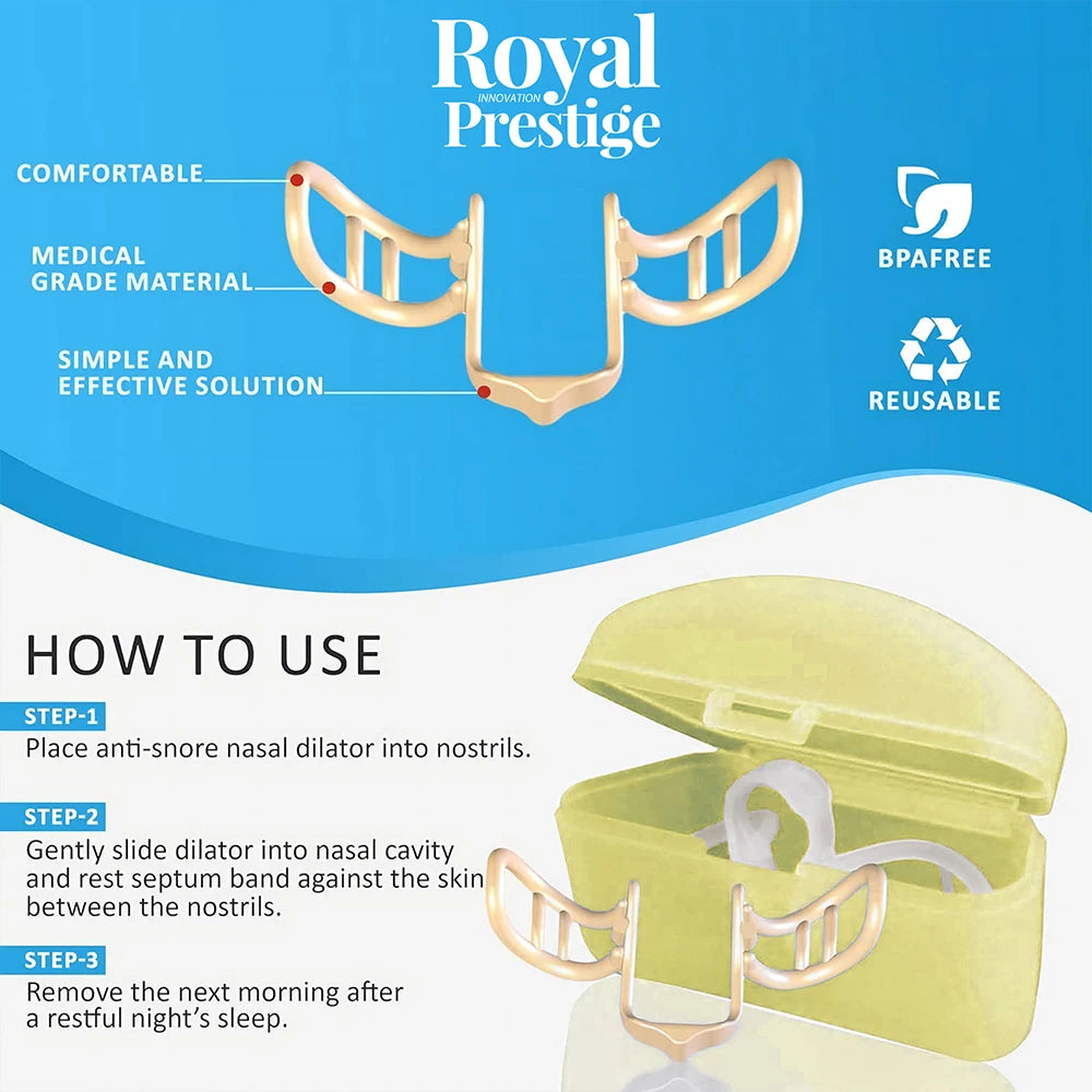 Silicone Nose Dilator – Anti-Snoring & Easy Breathing Aid