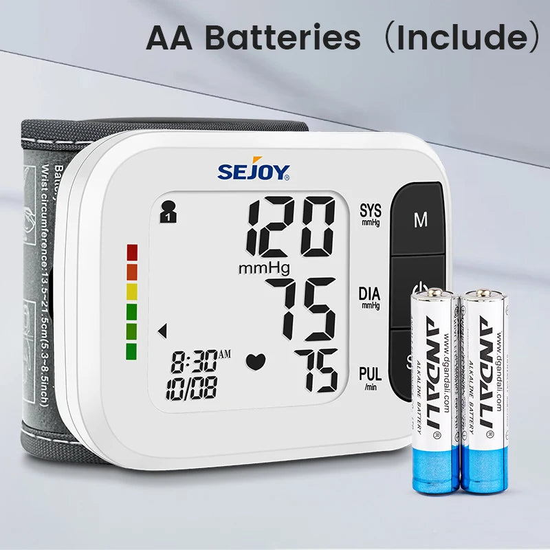 Sejoy Digital Wrist BP Monitor & Finger Pulse Oximeter