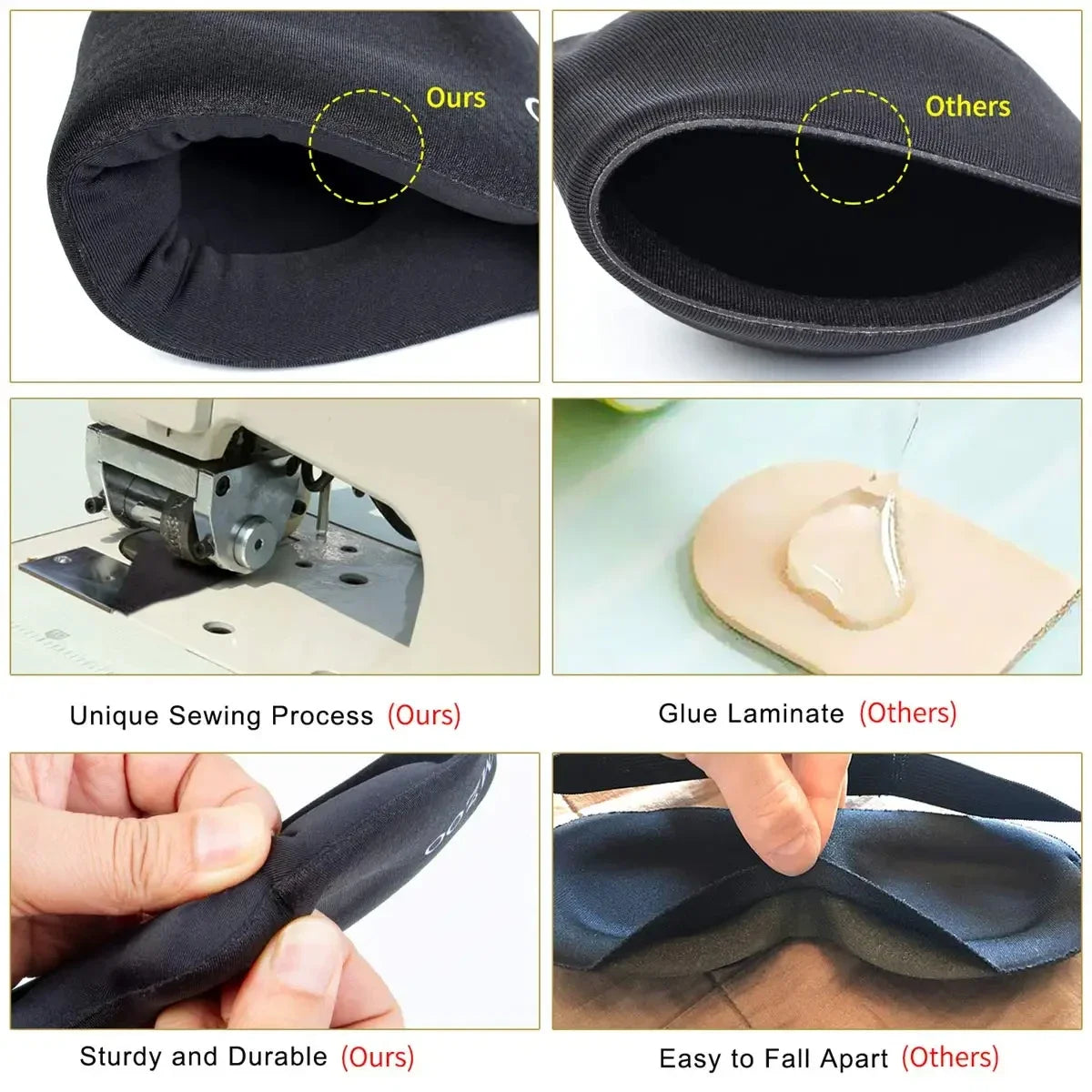 3D Contoured Sleep Eye Mask – Light-Blocking Blindfold