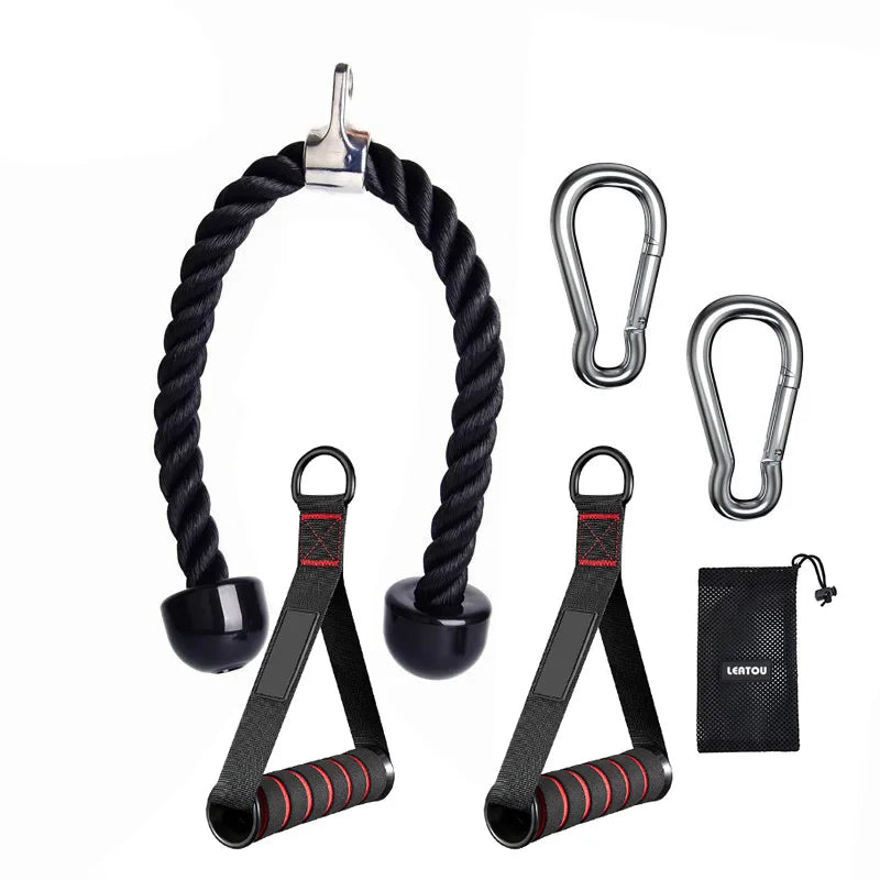 Tricep Rope Pulldown – Biceps, Back & Shoulder Attachment