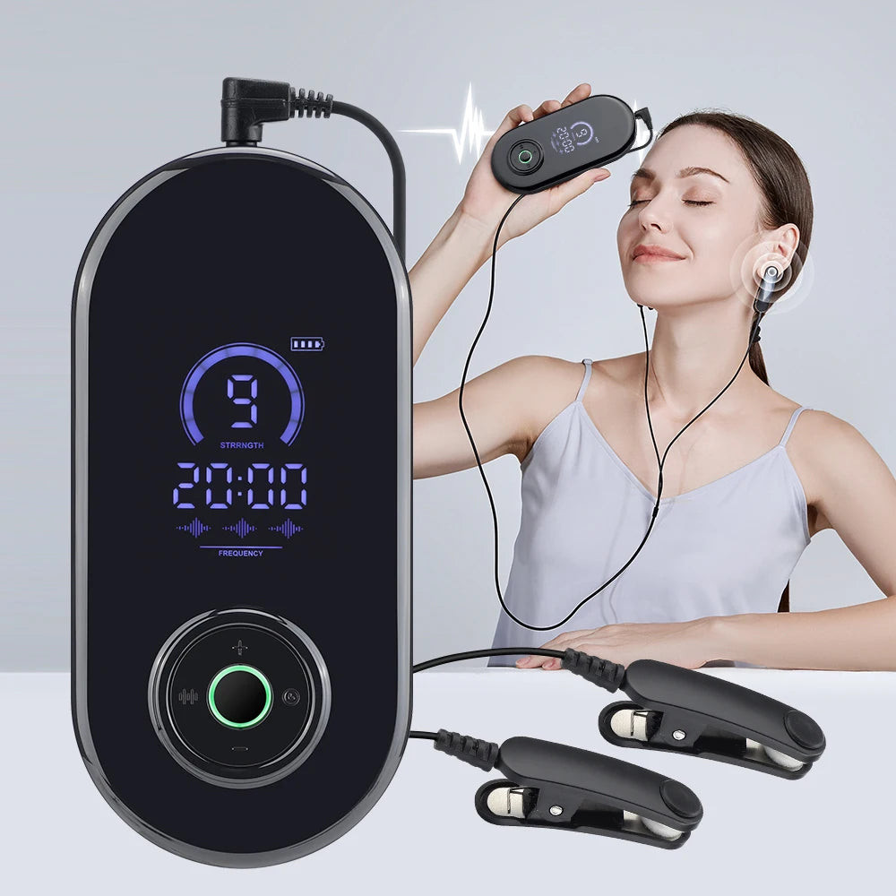 Ear Clip CES Therapy Device for Insomnia and Anxiety Relief