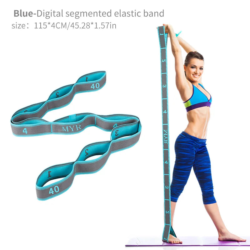 Yoga Stretch Strap with Loops – Flexibility & Ballet Band