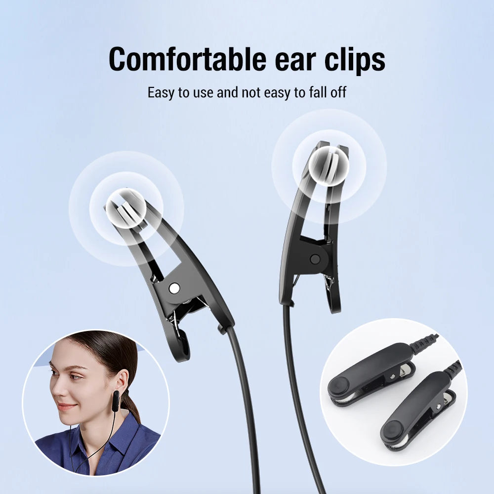 Ear Clip CES Therapy Device for Insomnia and Anxiety Relief