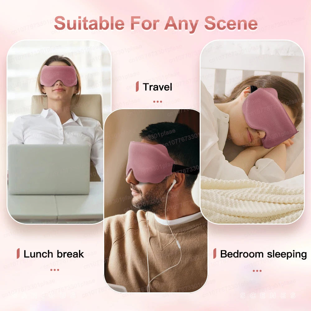 3D Memory Foam Sleep Mask Light Blocking Eyeshade