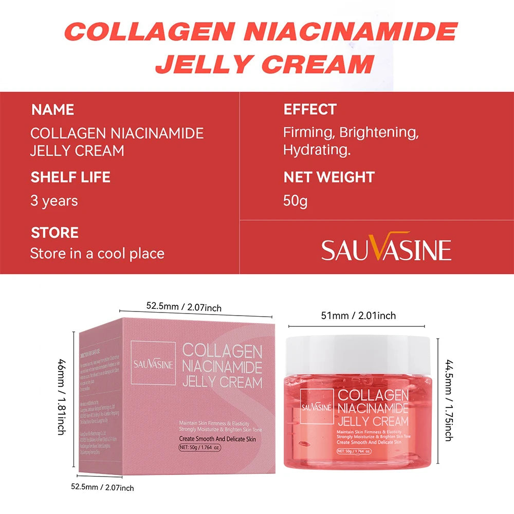 24h Glow & Lift Collagen Jelly Cream – Niacinamide & Hydrolyzed Collagen