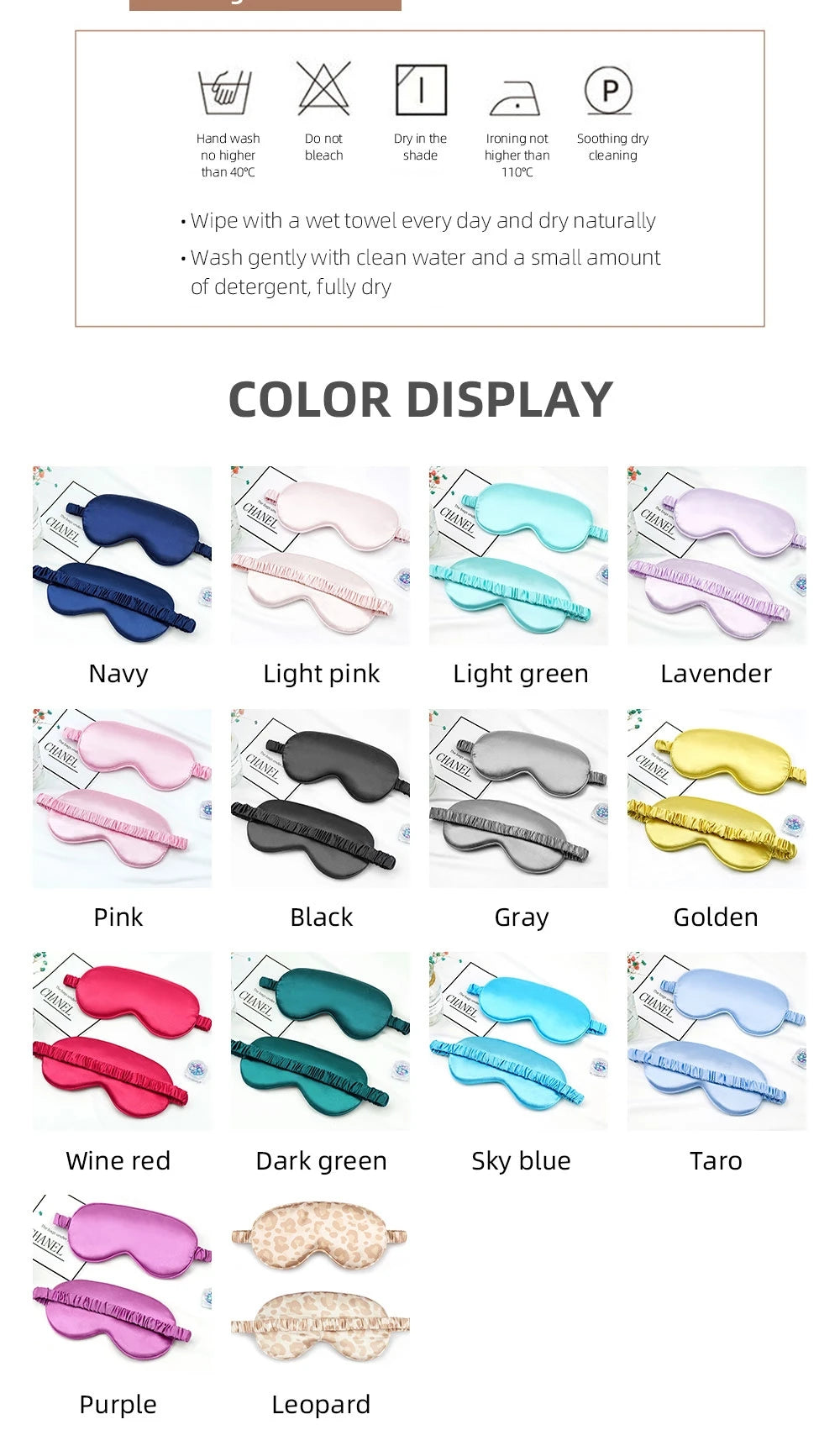 Silk Sleep Eye Mask – Soft Travel Eye Patch