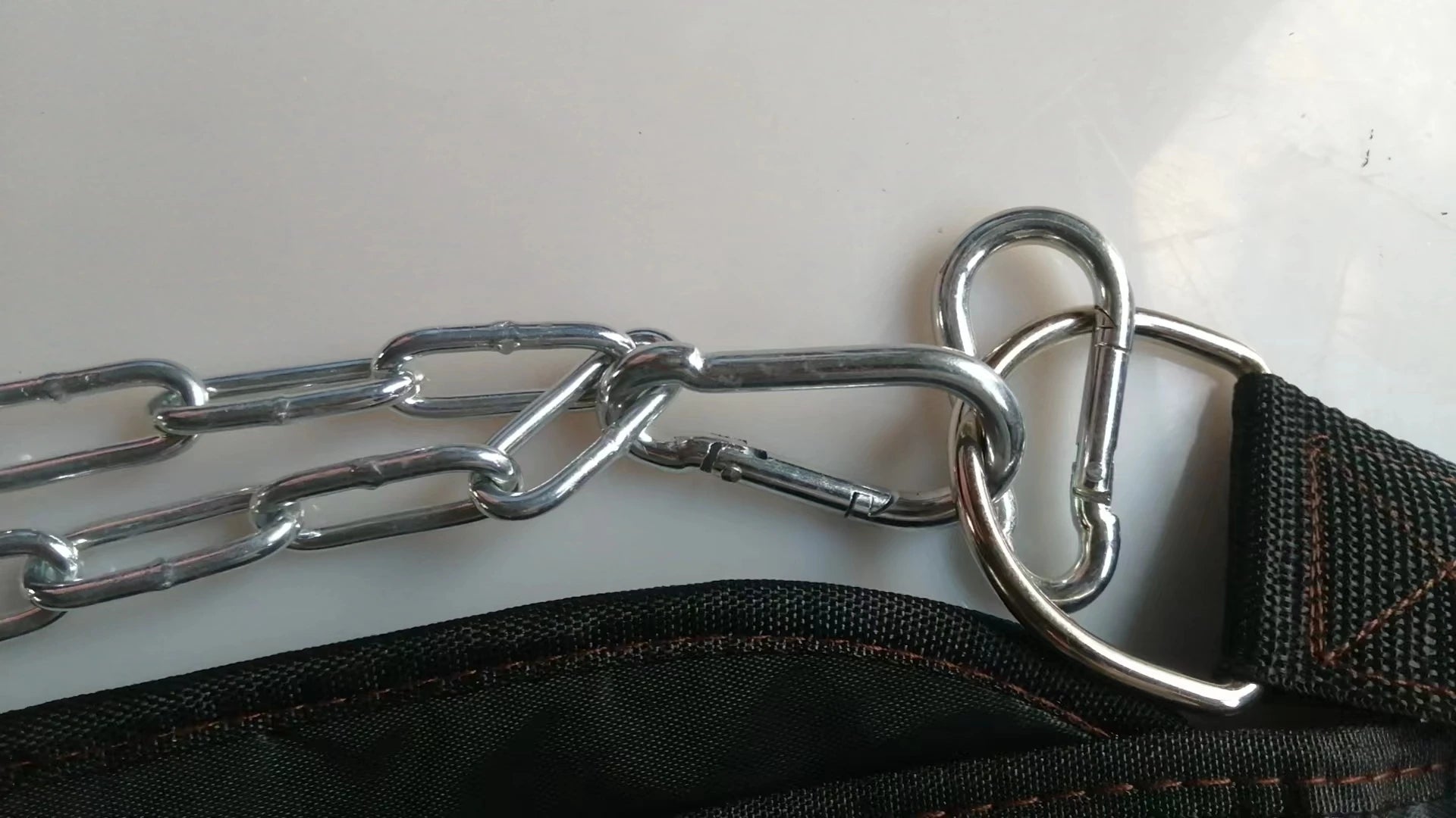 Thick Metal Chain Weight Lifting Dip Belt for Strength Training