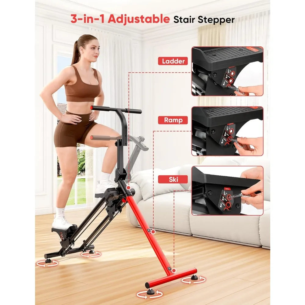 Adjustable Stair Stepper – Home Fitness & Ski Workout Machine