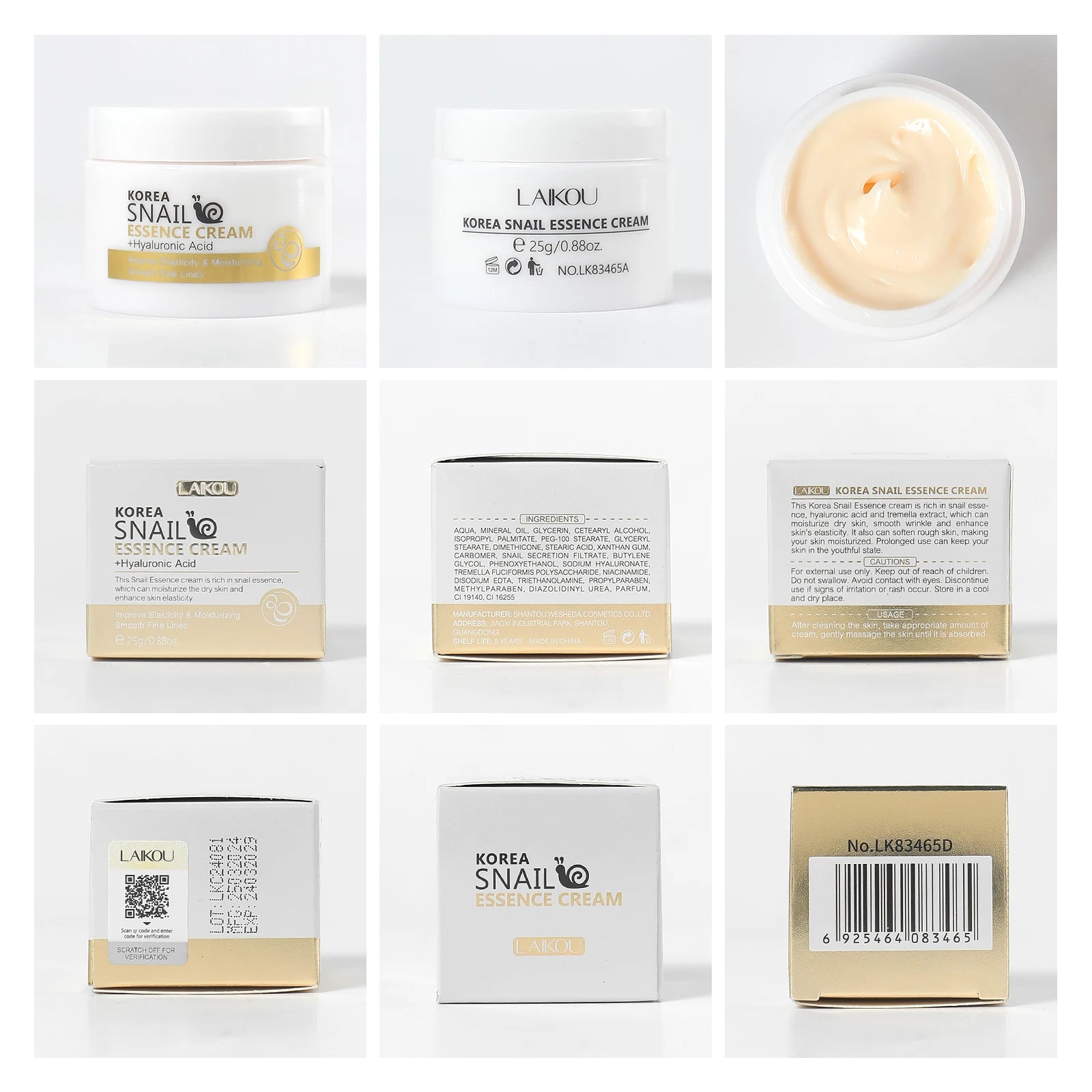 Snail Anti-Aging Face Cream – Collagen & Moisturizing Day Cream