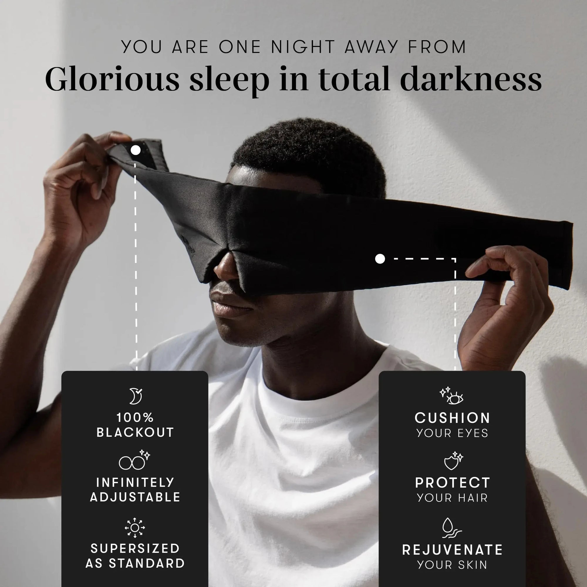 Mulberry Silk Sleep Mask – Adjustable Light-Blocking Eyepatch