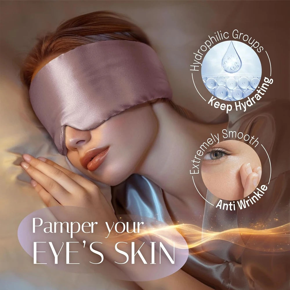 Mulberry Silk Sleep Mask – Soft Padded Light-Blocking Eyepatch