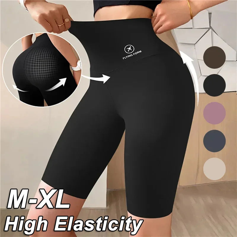 Women’s High Waist Sports Shorts for Gym, Yoga & Fitness