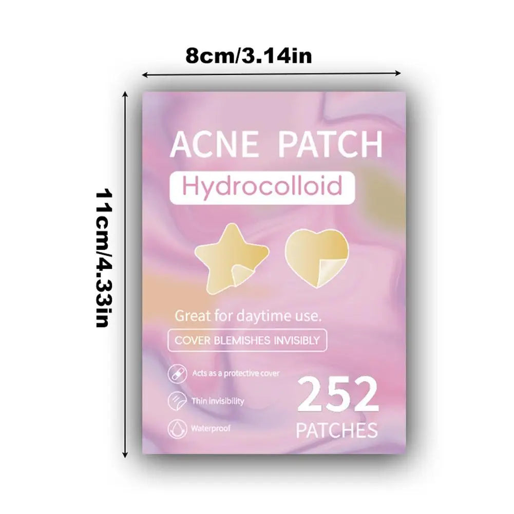 Colorful Star Pimple Patch – Invisible Acne Spot Stickers