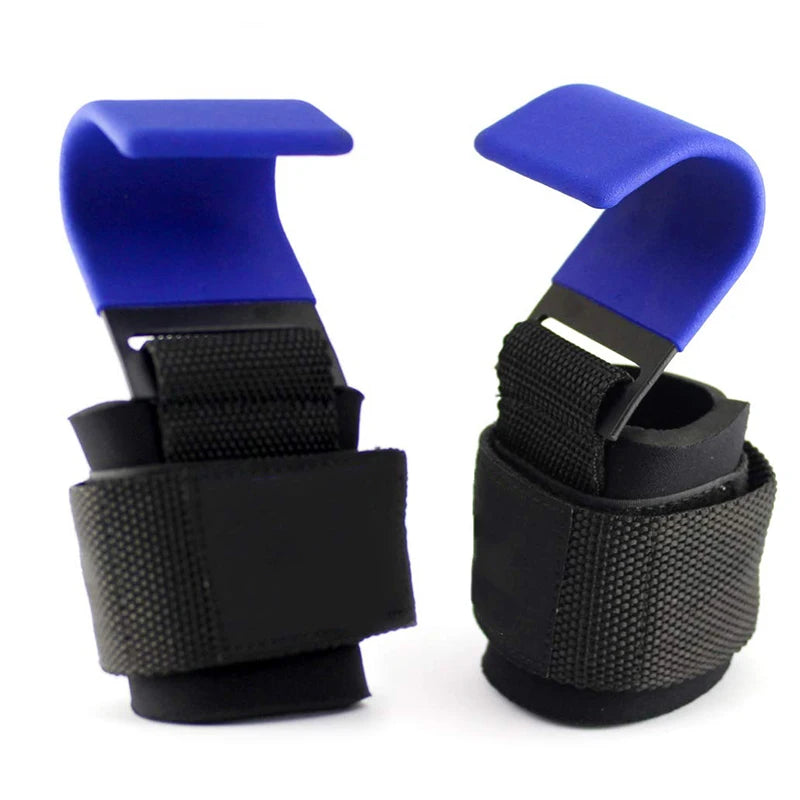 Weight Lifting Hook Grips with Wrist Wraps for Gym Training