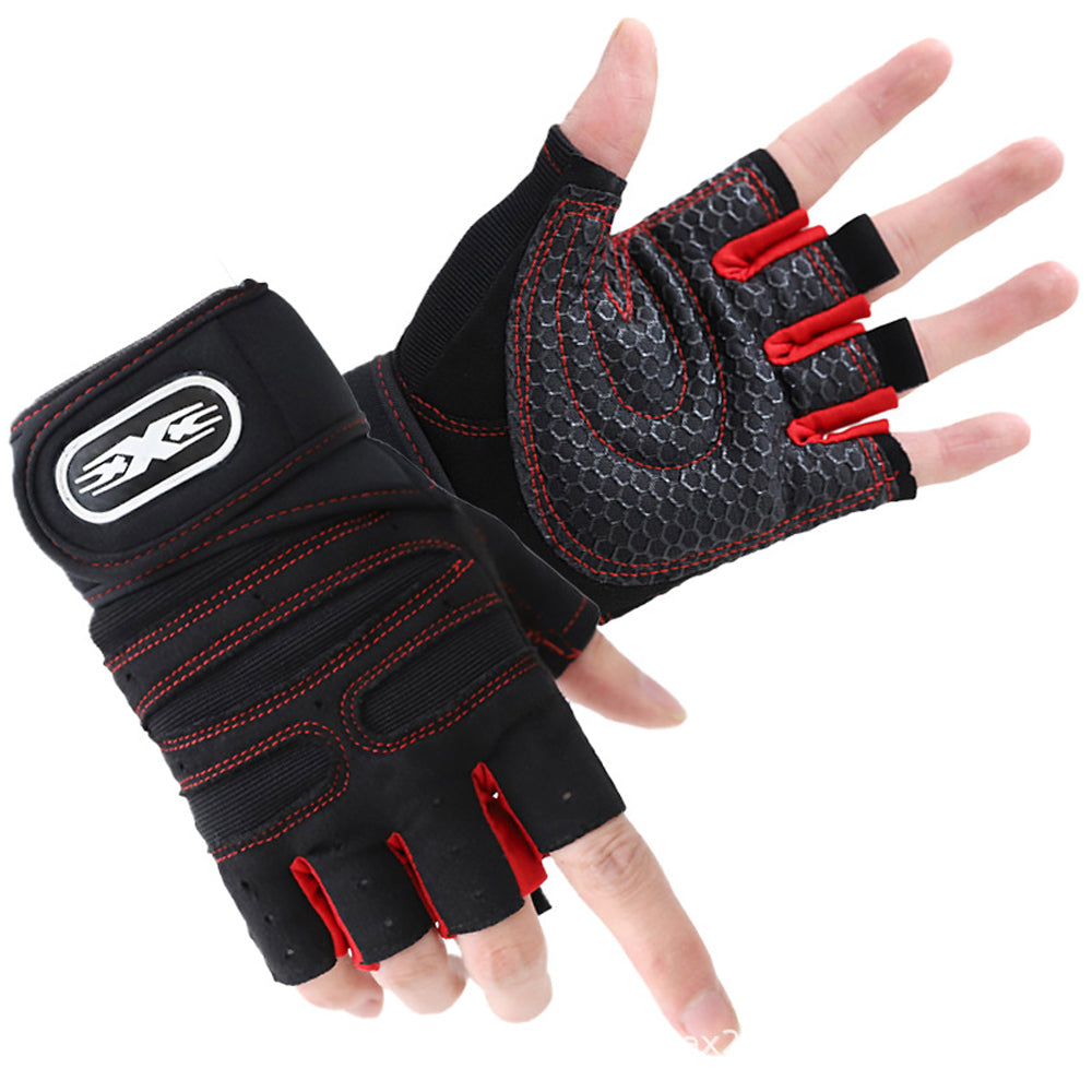 Weight Lifting Gym Gloves with Wrist Wrap & Palm Protection