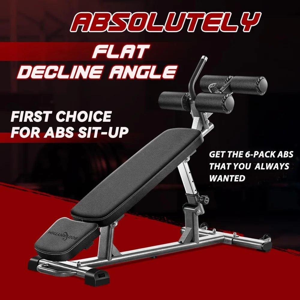 Adjustable Sit-Up & Weight Bench – Flat, Incline & Decline