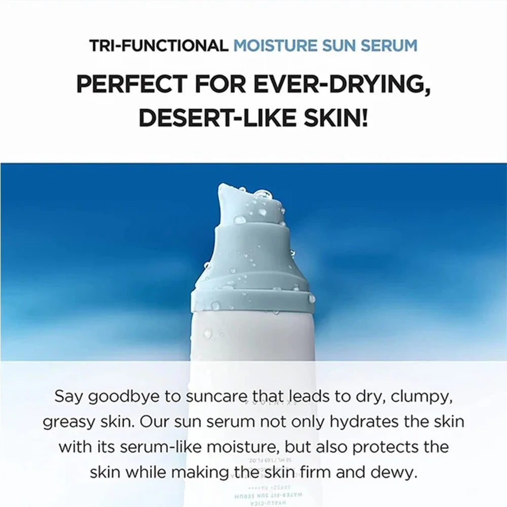 Centella Facial Sunscreen SPF50+ Moisturizing Sunblock