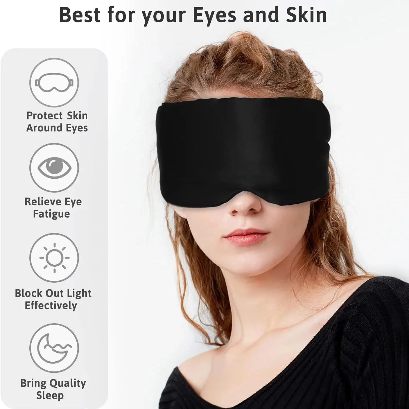 Mulberry Silk Sleep Mask – Adjustable Light-Blocking Eyepatch