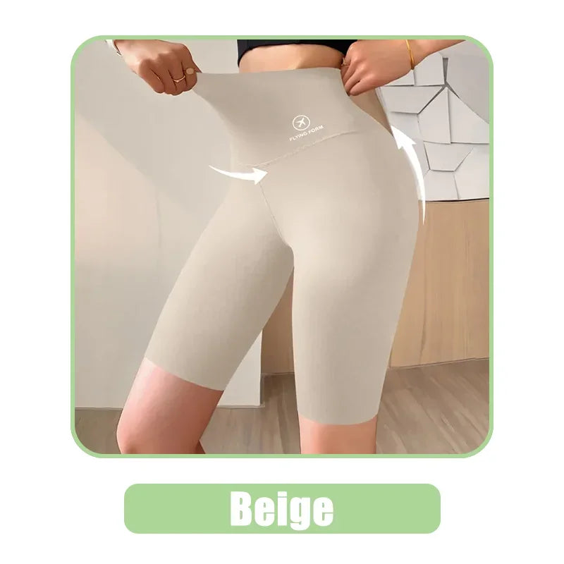 Women’s High Waist Sports Shorts for Gym, Yoga & Fitness