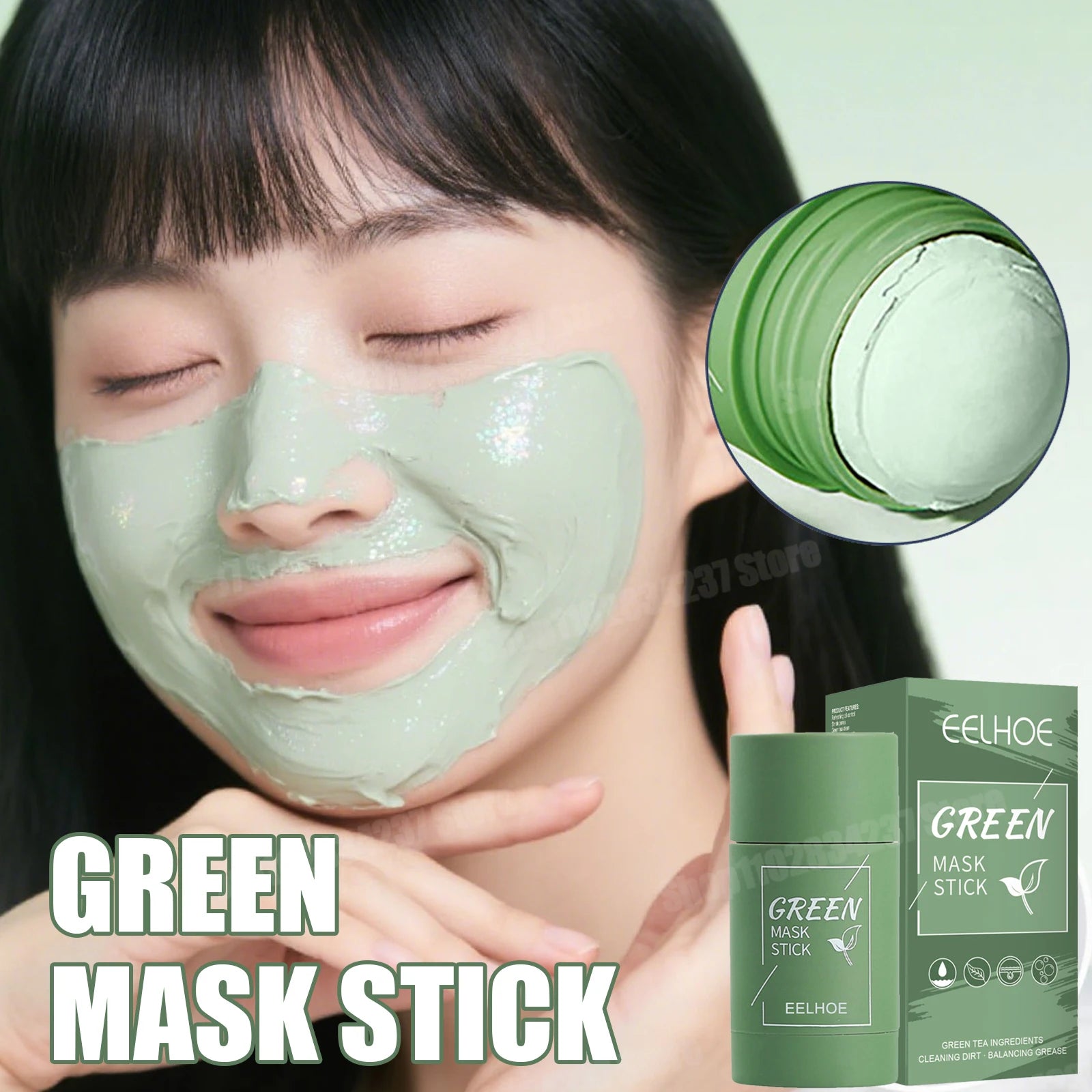 Green Tea Mud Mask – Deep Cleansing & Oil Control