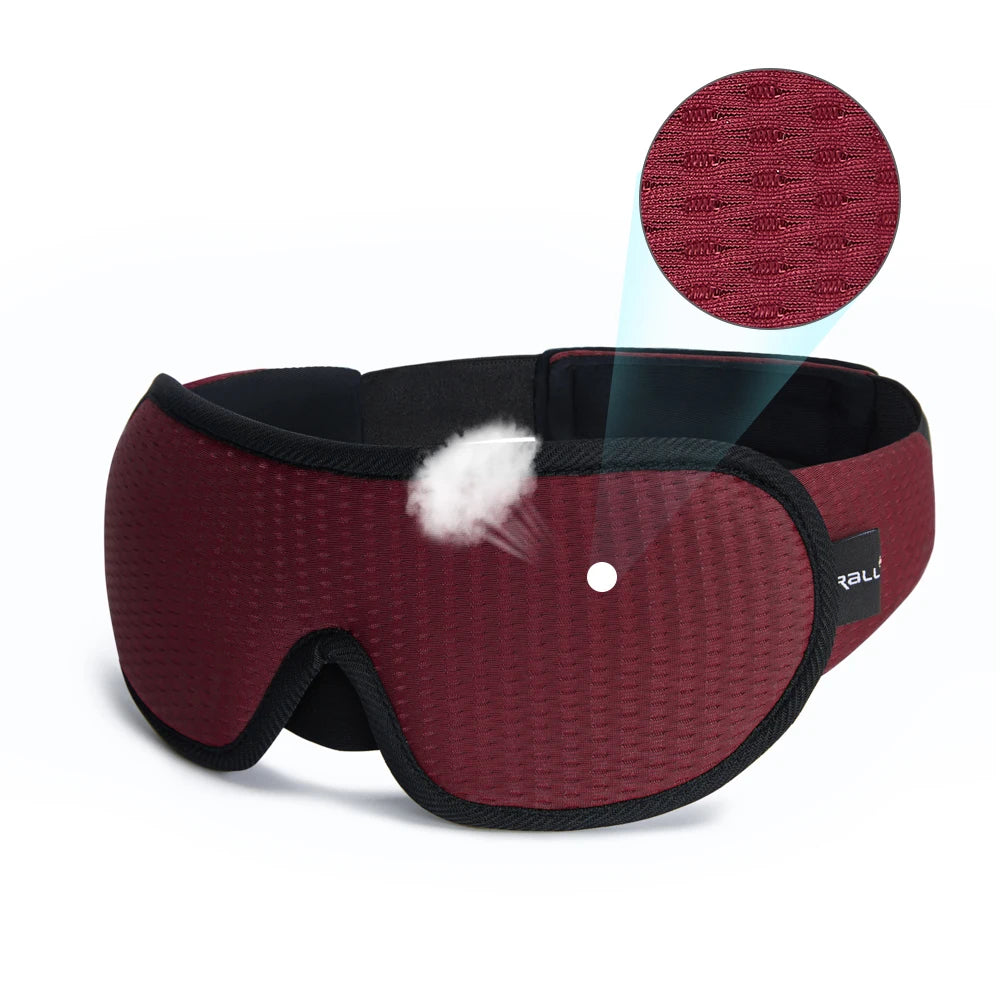 3D Padded Sleep Mask – Light-Blocking Eye Shade