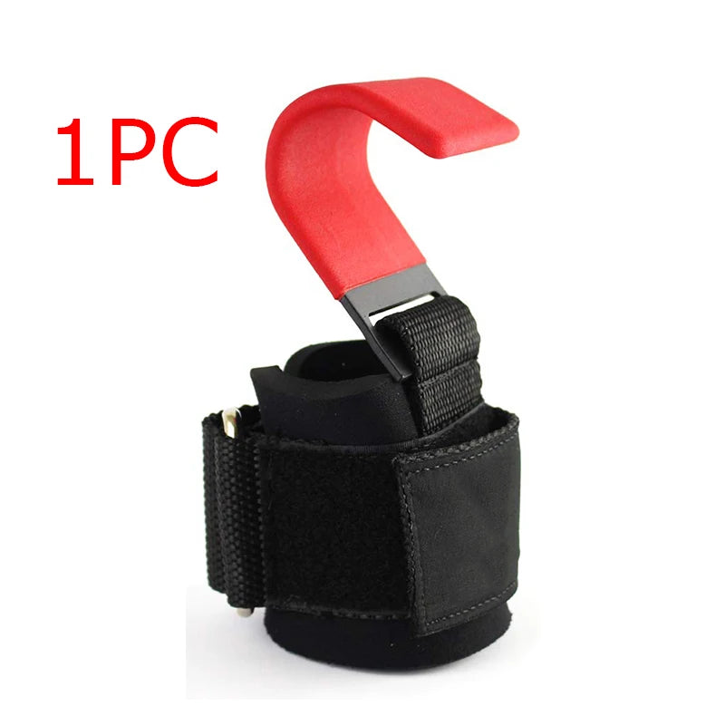 Weight Lifting Hook Grips with Wrist Wraps for Gym Training