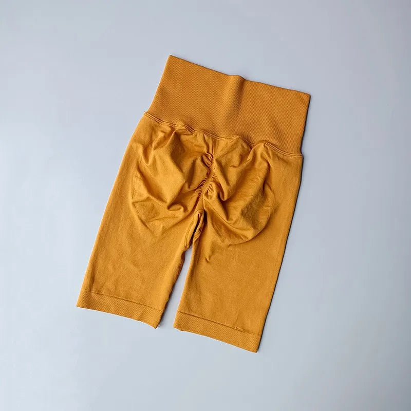 Women’s High-Waist Yoga Shorts – Hip Push-Up & Tummy Control